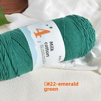 Fil de coton doux 4 plis pour le crochet et le tricot DIY, amigurumi, couvertures, écharpes, chapeaux
