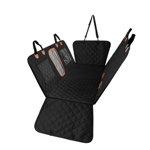 Housse de siège arrière <span class=keywords><strong>pour</strong></span> <span class=keywords><strong>chien</strong></span> en Oxford 600D, personnalisable OEM/ODM, durable, imperméable, protège les sièges arrière des voitures, convient aux animaux de compagnie - Product Image 2