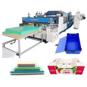 Plastic Pp Pe Holle Profiel Golfplaten Making Machine Voor Doos, Verpakking Afdrukken, Vloer Bescherming