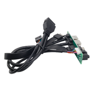 Adaptador de Cable Duradero para Placa Base de Ordenador, Panel Frontal Dual USB 3.0, Placa de Circuito PCB para Carcasa de Ordenador, Entrada de Audio y Micrófono USB 3.1