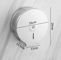 Boîte à mouchoirs murale moderne en acier inoxydable sans perçage, porte-papier toilette pour la maison, l'hôtel et la cuisine