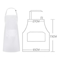 Ensemble Chapeau de Chef et Tablier Taille Adulte, Vêtements de Restaurant, Tablier de Cuisine et Casquette en Sergé pour Uniforme Personnalisé de Serveuse de Fast-Food