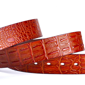 Luxury <strong>Croc</strong> Embossed Cowhide <strong>Men</strong> Belt Alloy Single Pin Buckle 90-130cm Length for Universal Daily Business Usage - Product Image 4