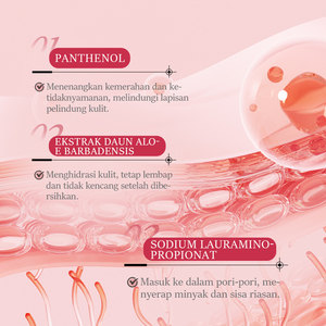 Para KORMESIC 500ml BPOM Aprobado Desmaquillante Suave All-in-1 Agua de limpieza micelar Calma y limpia la hidratación facial - Product Image 3