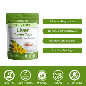Teh Tisane Bebas Kafein Kemasan Kantong Label Pribadi OEM Mendukung Kesehatan Detoksifikasi Hati - Product Image 3