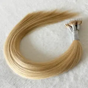 Precio bajo Remy Hair Body Wave Nano Ring Extensión del cabello Nuevo diseño Permed SINGLE WEFT Nano Ring Extensión del cabello