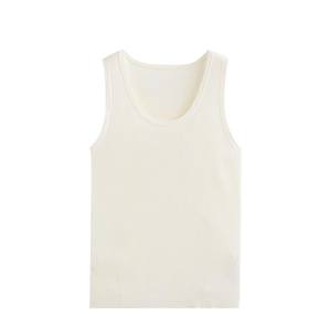 OEM ODM/بيع بالجملة للنساء سترة محبوكة أساسية مخصصة من الصوف برقبة على شكل حرف U قمم محبوكة مخططة لبداية الخريف - Product Image 4