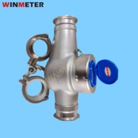Débitmètre sanitaire à collier DN50 en acier inoxydable 304/316 R160 – Vente directe usine, abordable, haute température, pour produits chimiques corrosifs – Promotion Philippines