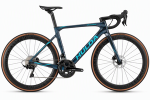 Vélo de route 700c Aero Carbon Thru-axle 22 vitesses, fourche à disque hydraulique, guidon intégré, jeu de roues UV, 4 couleurs, Hulda 700c - Product Image 6