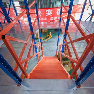 Kho Heavy Duty thép Loft nền tảng kệ lưu trữ gác mái giá Pallet Kệ hỗ trợ tầng lửng Kệ hệ thống - Product Image 4