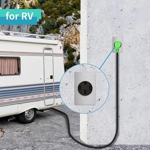 <span class=keywords><strong>RV</strong></span> 및 EV 충전기 NEMA 14-50R, 3 극, 4 와이어 (8, 6, 4 AWG 구리 전용) 용 50 Amp 범위 콘센트, 캠핑카 용 125/250V