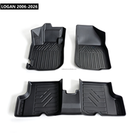 Tapis de sol de voiture 3D en TPE sur mesure, protection toutes saisons, pour LOGAN 2006-2026 – Approvisionnement stable
