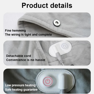 Portable Graphene <b>Usb</b> Bedsure Electric Blanket Low Voltage 24v Multi Purpose Warmer <b>Heated</b> Blanket Wearable Blanket - Product Image 6