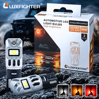 Ampoule LED Luxfighter T10 Wedge W5W 194 168 501 2825 sans erreur Canbus, fabrication directe usine, OEM ODM, logo personnalisé, fabricant d'ampoules automobiles