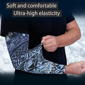 Cubierta de mano de protección solar UV de seda helada <span class=keywords><strong>para</strong></span> <span class=keywords><strong>hombre</strong></span>, diseños <span class=keywords><strong>tribales</strong></span> polinesios samoanos hawaianos, tatuaje de manga de <span class=keywords><strong>brazo</strong></span> <span class=keywords><strong>para</strong></span> exteriores Anti-UV - Product Image 4