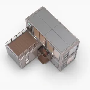 Prefabbricato Villa capsula combinata Mobile modulare espandibile casa contenitore con cucina e bagno