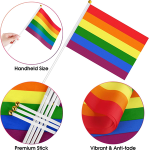 Заводские ручные флаги из полиэстера - Product Image 2