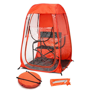 Abri <span class=keywords><strong>de</strong></span> Pluie Pop-up Imperméable pour Chaise <span class=keywords><strong>de</strong></span> <span class=keywords><strong>Pêche</strong></span> Extérieure, <span class=keywords><strong>Tente</strong></span> <span class=keywords><strong>de</strong></span> Camping d'Urgence en PVC Transparent pour Temps Froid Hivernal - Product Image 5