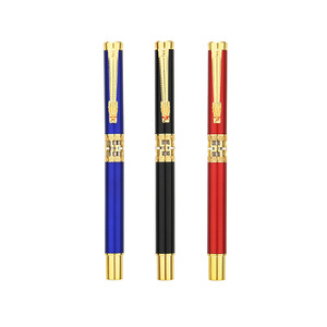Stylo bille en métal de style chinois avec logo personnalisé, lourd et élégant, idéal pour les cadeaux d'affaires - Product Image 5