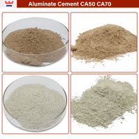 Ciment réfractaire haute température Ca70 Ca80, ciment blanc à base d'aluminate de calcium, poudre de ciment à haute teneur en alumine