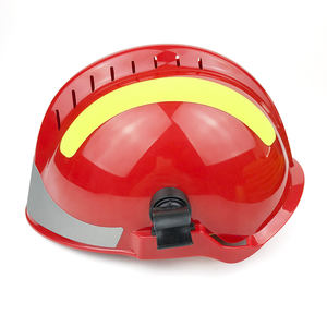 قبعة صلبة آمنة للإنقاذ في حالات الطوارئ بدرجة حرارة عالية ، قبعة صلبة لمكافحة الحرائق مع شريط عاكس - Product Image 5