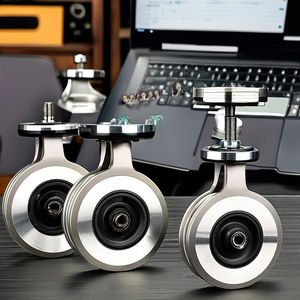 Industrielle 4-Zoll-Gummi-Lenkrolle 3/3,5/5/6/<span class=keywords><strong>8</strong></span> Zoll Platten rollen OEM Anpassbare Schwenk wagen für die Industrie - Product Image 3