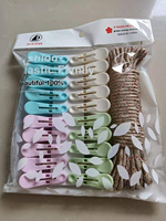 Pinces à linge en plastique pas chères, lot de 40/16/20/24/30/12 pièces, pinces à linge en plastique coupe-vent, pinces à linge pour sous-vêtements et chaussettes