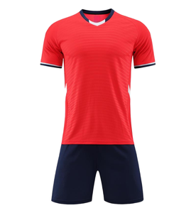 Maglia da Calcio da Uomo a Maniche Corte Traspirante ad Asciugatura Rapida con Logo Personalizzato, Maglietta da Calcio Estiva per Allenamento, Uniforme di Squadra, <span class=keywords><strong>Top</strong></span> OEM - Product Image 6