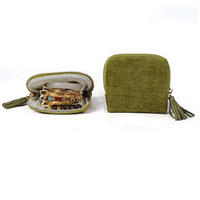 Nouvelle arrivée : Pochette de rangement portable carrée à fermeture éclair pour bagues, colliers et bracelets – Sacs à bijoux
