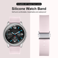 Bracelets de montre intelligente de luxe 22 mm à libération rapide, bracelet de remplacement en silicone souple et respirant pour hommes sportifs