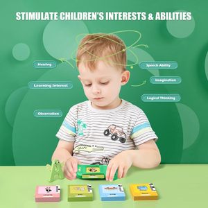 Tarjetas de Aprendizaje Interactivas para Niños de 2 a 6 Años, Juguete Educativo Sensorial Preescolar con 224 Palabras - Product Image 3