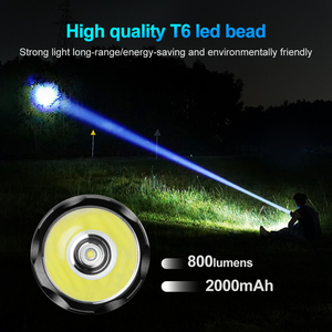 Linterna de Buceo WOSEN con Interruptor Magnético Giratorio, Resistente al Agua IP68, 800 Lúmenes LED, Recargable por USB, Aleación de Aluminio, para Camping Subacuático - Product Image 3