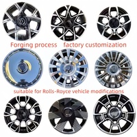 Convient pour Rolls Royce Cullinan Ghost Phantom Phantom Shadow Shadow, jantes en acier forgé, jantes en acier, 20, 21, 22 pouces