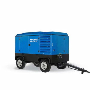 APCOM Diesel Mobile <b>Screw</b> Air Compressor 30bar 40bar For Mining Drilling Road Construction Sandblasting Job Site - Product Image 1