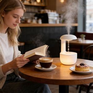 Anti-Gravity Water Droplet <b>Humidifier</b> Ambient Light Mini Aromatherapy Diffuser for Bedroom - Product Image 2
