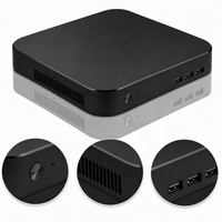 Boîtier de mini PC personnalisé, châssis industriel, boîte électronique, extrusion d'aluminium CNC, boîtier de mini PC ITX fin et industriel