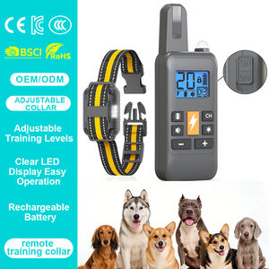 क्यूकूल मानवीय बुद्धिमान प्रशिक्षण प्रणाली रिचार्जेबल वाटरप्रूफ ओम डॉग कॉलर लक्जरी - Product Image 1