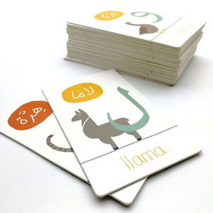 การออกแบบที่กำหนดเองการพิมพ์จีนคำ Phonics เด็กสัตว์การเรียนรู้การ์ดแฟลช - Product Image 3