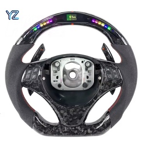 Volante Deportivo YZ con LED y Fibra de Carbono Forjada para <span class=keywords><strong>BMW</strong></span> M3 E92 E90 E93 E84 E87 320 325 330 335 320i <span class=keywords><strong>320d</strong></span> 335i 335d - Product Image 1