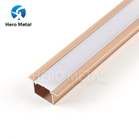 Profilé LED en aluminium de qualité commerciale, échantillon gratuit, 1M 2M 3M, pour hôtel