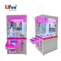 Lifun LF-470 Mini machine à griffes personnalisée, portable, de table, à monnayeur, certifiée CE, 110V/220V, prise US, attrape-poupées