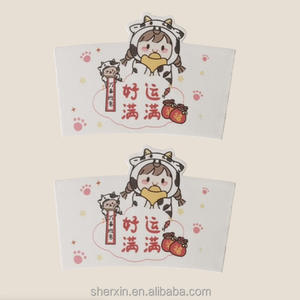 Manchon en carton ondulé avec impression de logo, manchon ondulé brun et blanc pour gobelets de 12 oz - Product Image 6