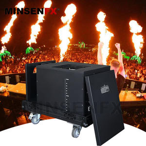 Machine à flammes de scène MINSENFX à tête mobile avec contrôle DMX512, construction en fer pour effets de flamme de mariage - Product Image 2