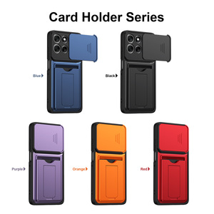 Étui de téléphone portable de luxe antichoc avec porte-cartes, support et fenêtre coulissante pour objectif, compatible Motorola Edge 70 Fusion X70 AIR SIGNATURE <span class=keywords><strong>5G</strong></span> - Product Image 6