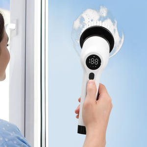 電動スピンスクラバー防水バスルーム360コードレスブラシロングハンドル8ヘッド交換用Cepillo Electrico De Limpieza - Product Image 4