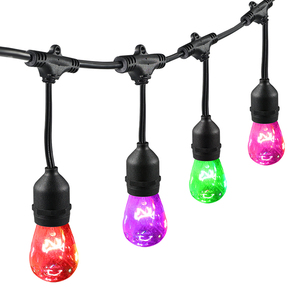 Multi-color S14 RGB Waterproof Outdoor Weatherproof Decorative Festoon Lighting Power Cable - Product Image 1