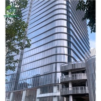 Panneaux de façade en verre pour gratte-ciel, murs-rideaux en verre feuilleté, Guangdong