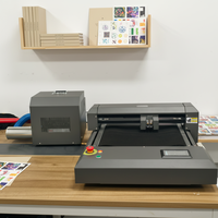 ANYCUT-ZKF3550 Máquina de troquelado de doble cabezal de 350x500mm con motor servo DC, tecnología de adsorción por vacío y pantalla táctil de 5.0 pulgadas de alta precisión