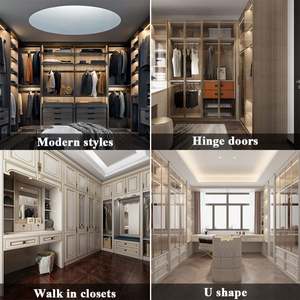 Armario de Dormitorio en Forma de L de Diseño Contemporáneo, Armario de Madera con Acabado de Melamina Personalizado, Vestidor de Gran Capacidad - Product Image 4