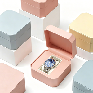 Boîtes à montres octogonales personnalisées avec logo – Emballage haut de gamme pour montres-bracelets, idéal pour la vente au détail et les commandes en gros pour cadeaux - Product Image 4